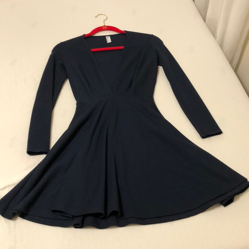 American apparel skater dress in navy blue